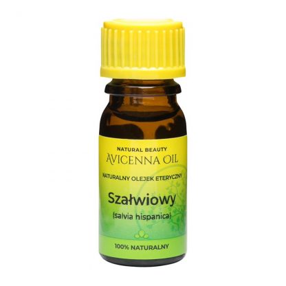 naturalny olejek eteryczny gardlo aromaterapia avicenna oil szalwiowy salvia hispanica kapiel inhalacja
